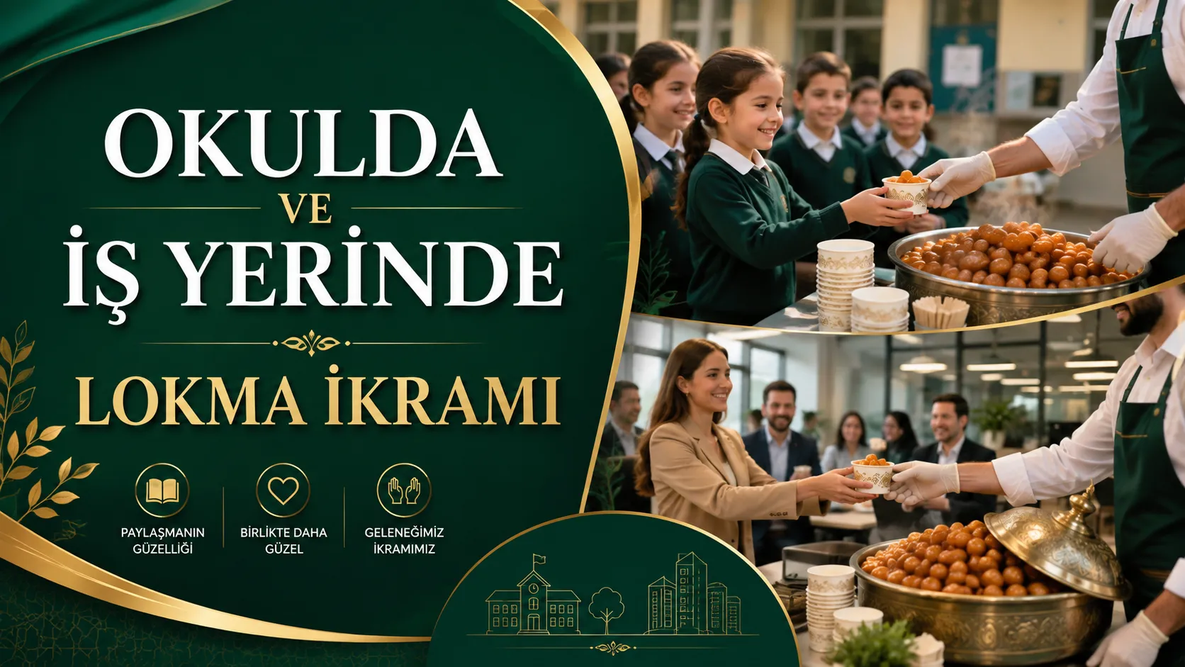 Okulda ve İş Yerinde Lokma İkramı Okulda ve İş Yerinde Lokma İkramı