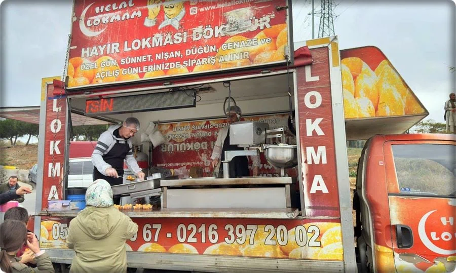 hayır lokması döktürme